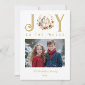 Refined Holy Nativity Joy To The World Quote シーズンカード (正面)