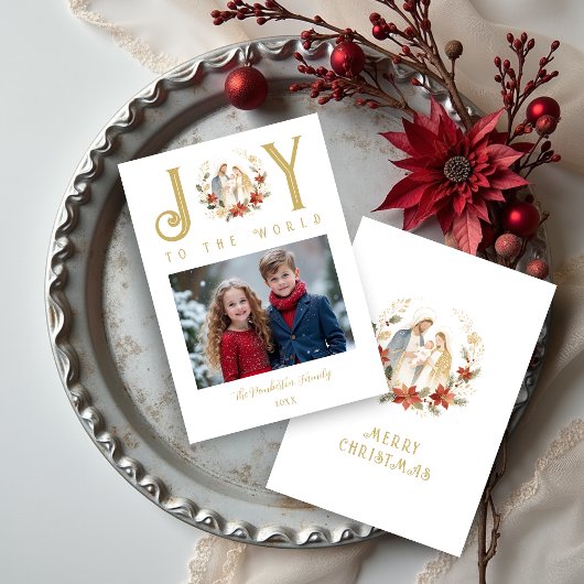 Refined Holy Nativity Joy To The World Quote シーズンカード