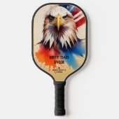 Refined Modern & Elegant Patriotic Eagle ピックルボールラケット (正面)