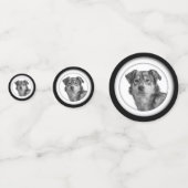 Refined Monochrome Large Mixed Breed Canine コンフェッティ (正面)