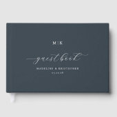 Refined Navy Calligraphy ゲストブック (正面)