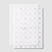 Refined Navy Calligraphy Template ベラム紙招待状 (オフセット (招待状))