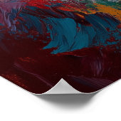 Refined Persian Kitten — Soft Pastel Illustration ポスター (角)