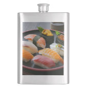Refined Pour – Elegant Round Sushi Flask フラスク (正面)