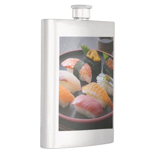 Refined Pour – Elegant Round Sushi Flask フラスク (右)