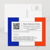refined QR code : france インビテーションポストカード (正面/裏面)