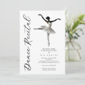 Refined Silver Sparkle Ballet Recital TMF26 招待状 (スタンド正面)