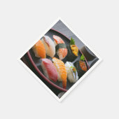Refined Sushi Selection on Lacquerware – SUSHIMI C スタンダードカクテルナプキン (角)