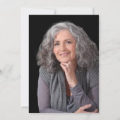 Refined Watercolor Wildflower  Named 60th Birthday 招待状 (裏面)