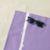 Refined White Light Grunge Modern Dirty Mesh ビーチタオル (インサイチュ)