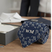 Refined Wildflower Monogram – Men’s Wedding ネクタイ