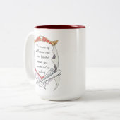 Reflect but don’t Regret Inspirational Mug ツートーンマグカップ (正面左)