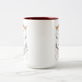 Reflect but don’t Regret Inspirational Mug ツートーンマグカップ (中央)