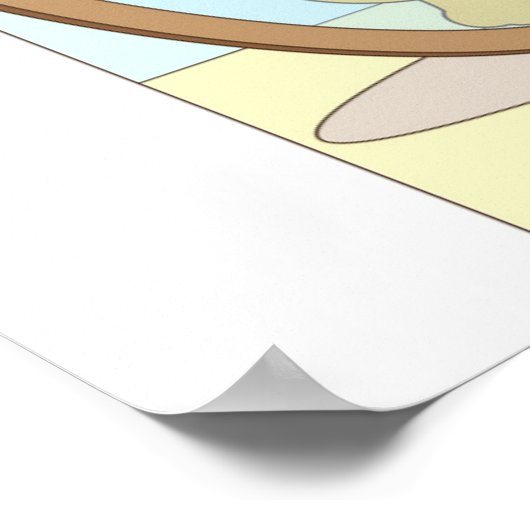 Reflect to improve Wall art ポスター (角)