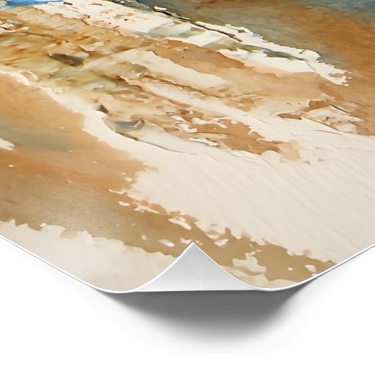 Reflecties in Blauw en Oker ポスター (コーナー)