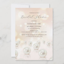 Reflecting Pearls Cream Bridal Shower