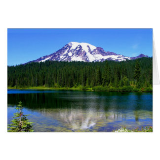 reflection湖、レーニア山、WA、米国