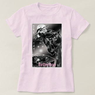 Reflection – 和風モノクロシルクスクリーン tシャツ