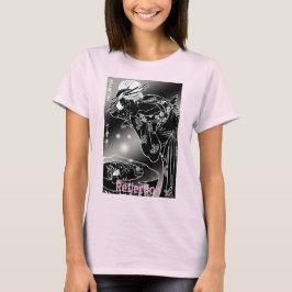 Reflection – 和風モノクロシルクスクリーン tシャツ