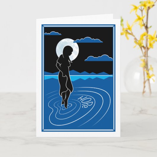 Reflection_Greeting深い カード (黄色い花)