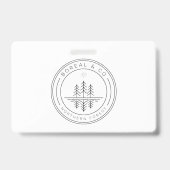 Reflection Lake Badge Pines Mirror BOREAL & CO バッジ (裏面)