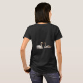 「Reflection of Grace」Tシャツ | Swan Pair Minimal Tシャツ (裏面フル)