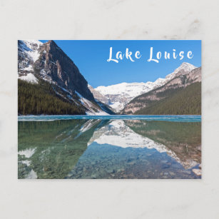 Reflection on Lake Louise - Banff NP、カナダ ポストカード