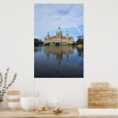 Reflections – ハノーファー，ドイツ市役所ポスター ポスター (キッチン)