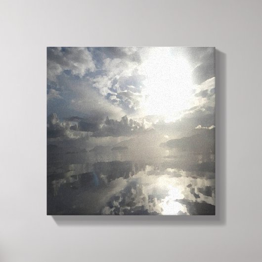 Reflections After The Storm - Seascape抽象芸術 キャンバスプリント (正面)