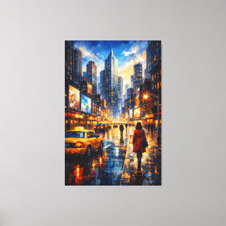 Reflections at Dusk – Luxury Urban Canvas Art キャンバスプリント