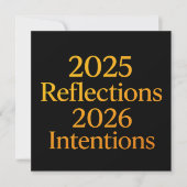 Reflections Intentions 2026 Gold Goal Planner  シーズンカード (正面)