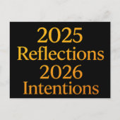 Reflections Intentions 2026 Gold Goal Planner  シーズンポストカード (正面)