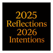 Reflections Intentions 2026 Gold Goal Planner  ポスター (正面)