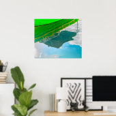 Reflections of a Maltese Boat in Sliema ポスター (ホームオフィス)