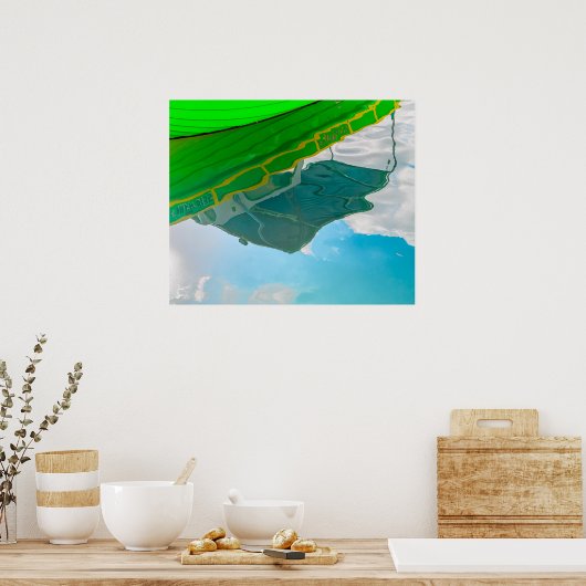 Reflections of a Maltese Boat in Sliema ポスター (キッチン)