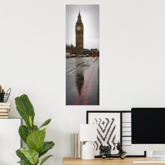 Reflections of Big Ben - London Poster ポスター (ホームオフィス)