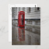 Reflections on a Red Phone Boxはがき ポストカード (正面/裏面)