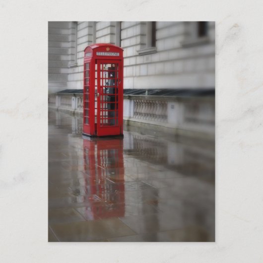 Reflections on a Red Phone Boxはがき ポストカード (正面)