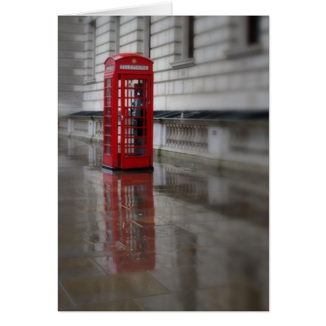 Reflections on a Red Phone Box - London Card (正面)