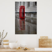 Reflections on a Red Phone Box - London Poster ポスター (キッチン)