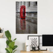 Reflections on a Red Phone Box - London Poster ポスター (ホームオフィス)