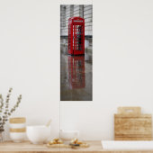 Reflections on a Red Phone Box - London Poster ポスター (キッチン)