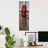 Reflections on a Red Phone Box - London Poster ポスター (ホームオフィス)