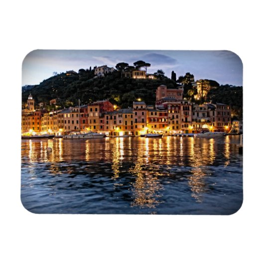 Reflections on Portofino, Italia - Italy Magnet マグネット (横)