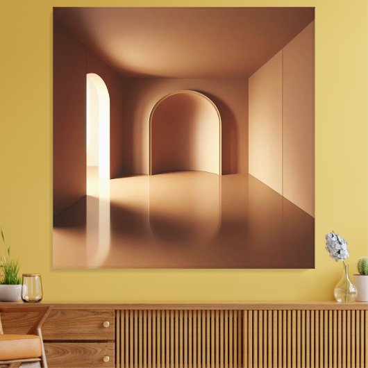 Reflective Arch Space キャンバスプリント (インサイチュ (リビング))