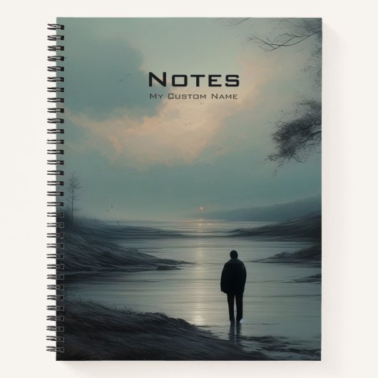 Reflective Solitude - Customizable Notebook ノートブック (正面)