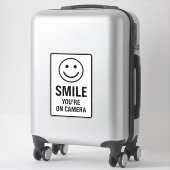 Reflective "You Are On Camera" Warning Sign シール (スーツケース)