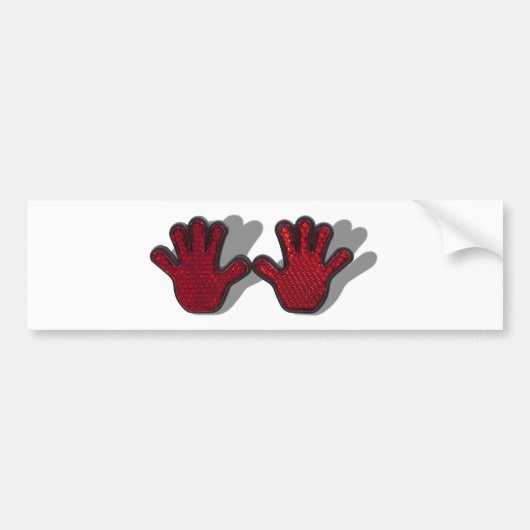 ReflectiveHands062710shadows バンパーステッカー (正面)