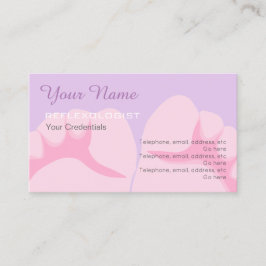 Reflexologistのアポイントメントの名刺 予約カード