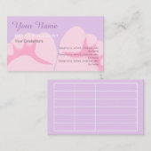 Reflexologistのアポイントメントの名刺 予約カード (正面/裏面)